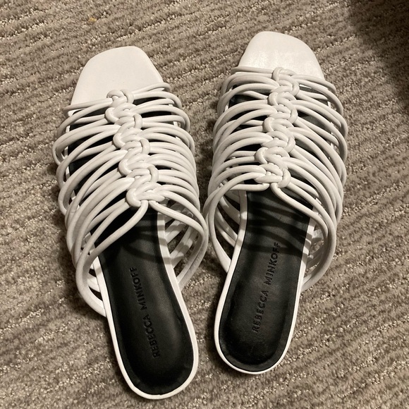 Rebecca minkoff white slides - Picture 1 of 4